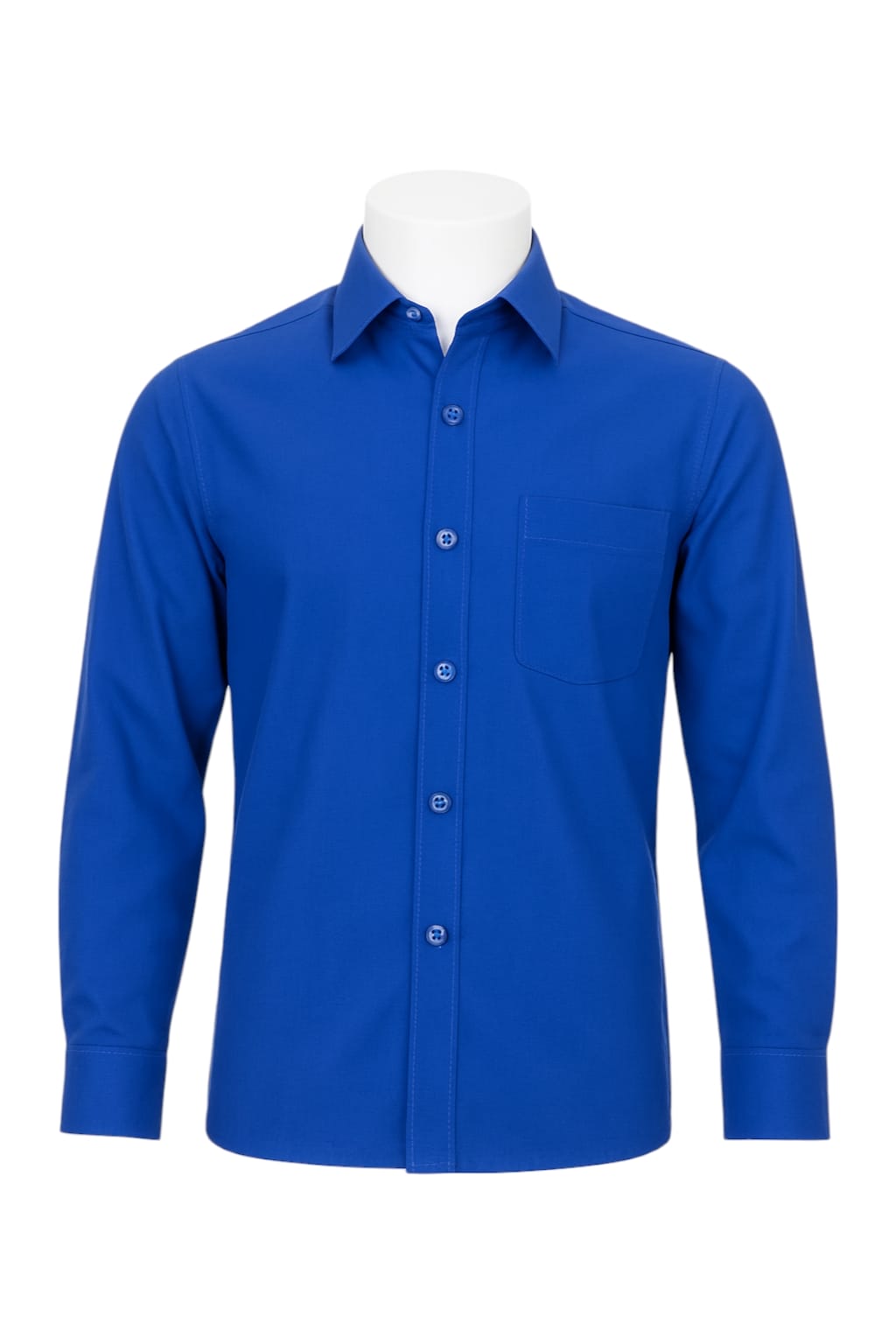 School Blue Plain- Shirt