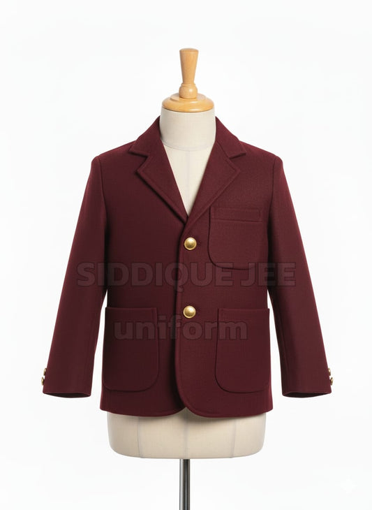 Maroon-Wool Coat