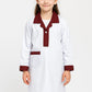 White Maroon Sute