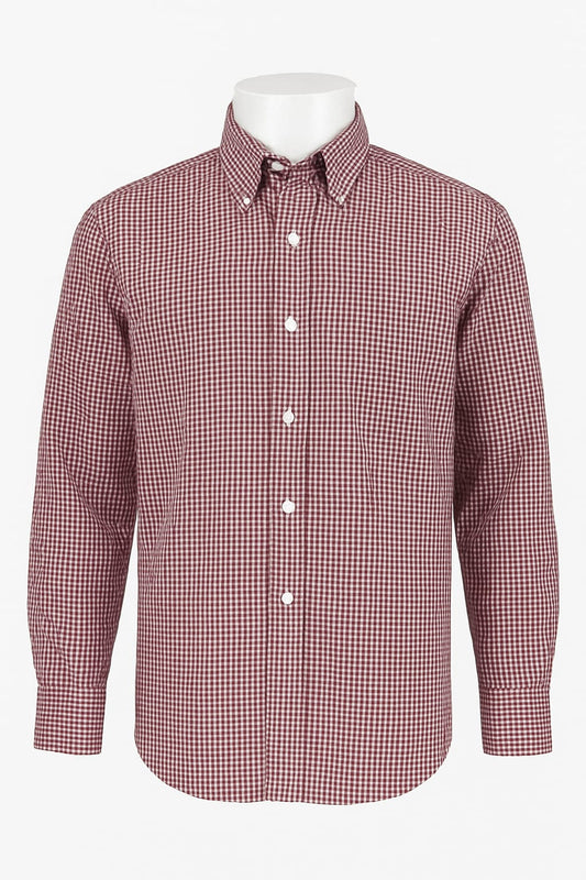 Maroon Check - Shirt