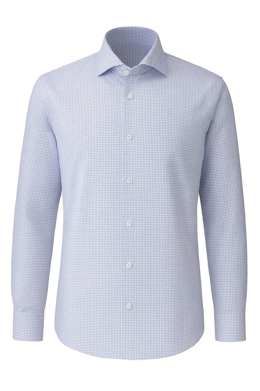 Blue LG Check-Shirt