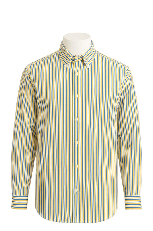 Yellow Multi line- Shirt