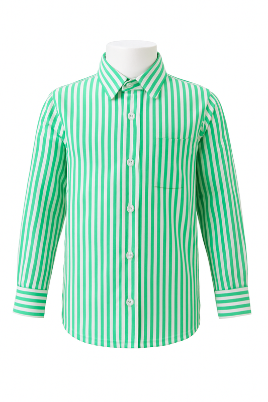 Sea Green Wide Line- Shirt